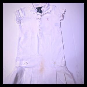 Ralph Lauren Girl’s White Polo Dress (Size S/7)